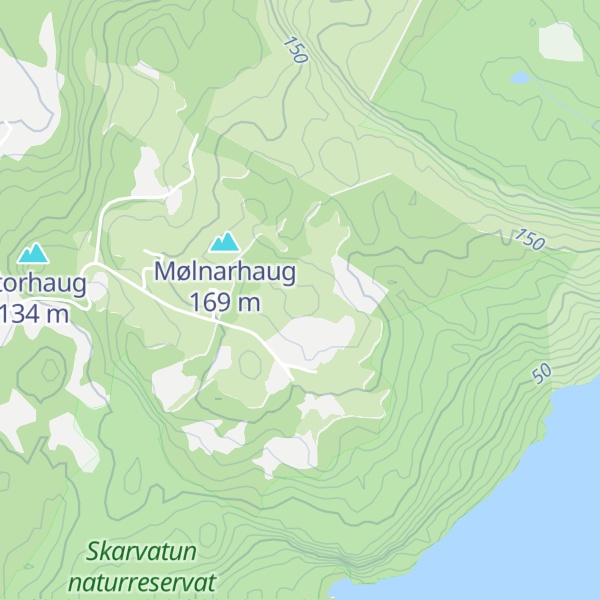 Map of Kyrkjehaugen