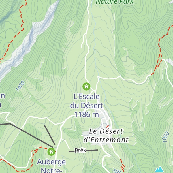 Map of L'Escale du Désert