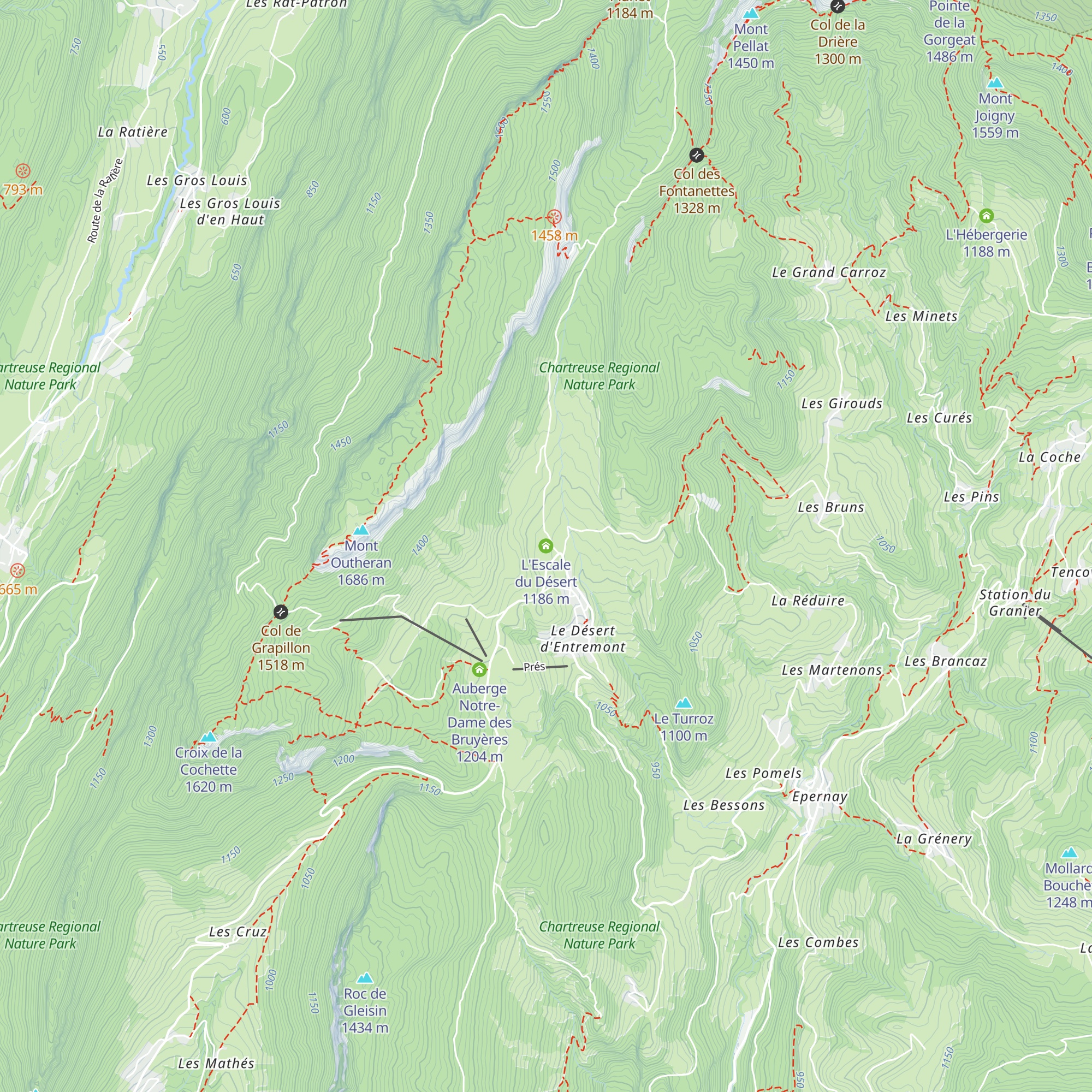 L'Escale du Désert map