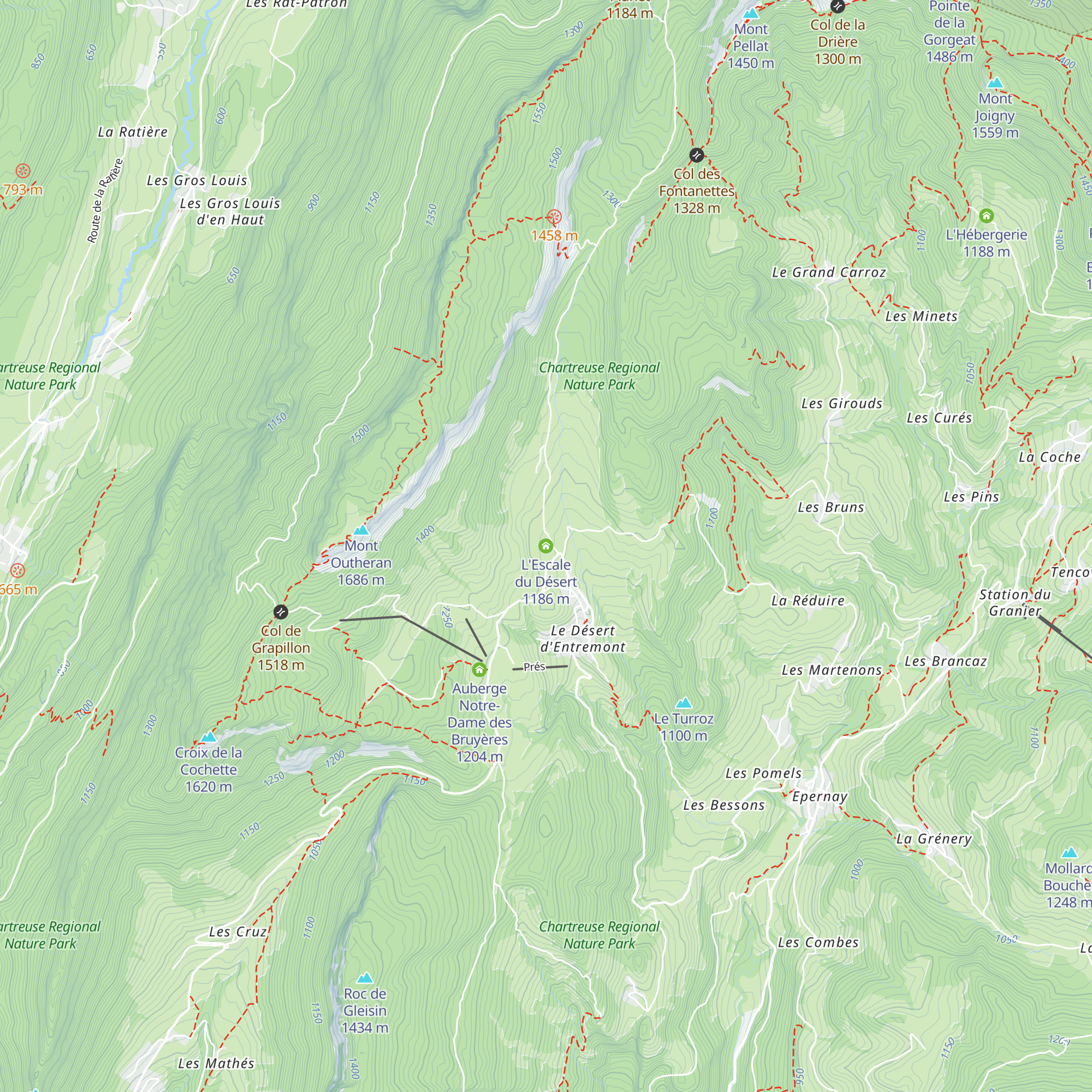 L'Escale du Désert map