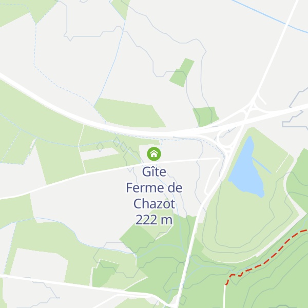 Map of Gîte Ferme de Chazot