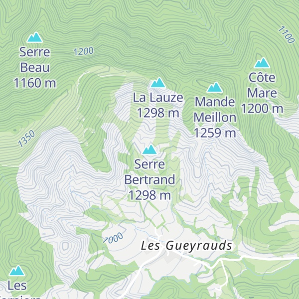 Map of Serre Bertrand