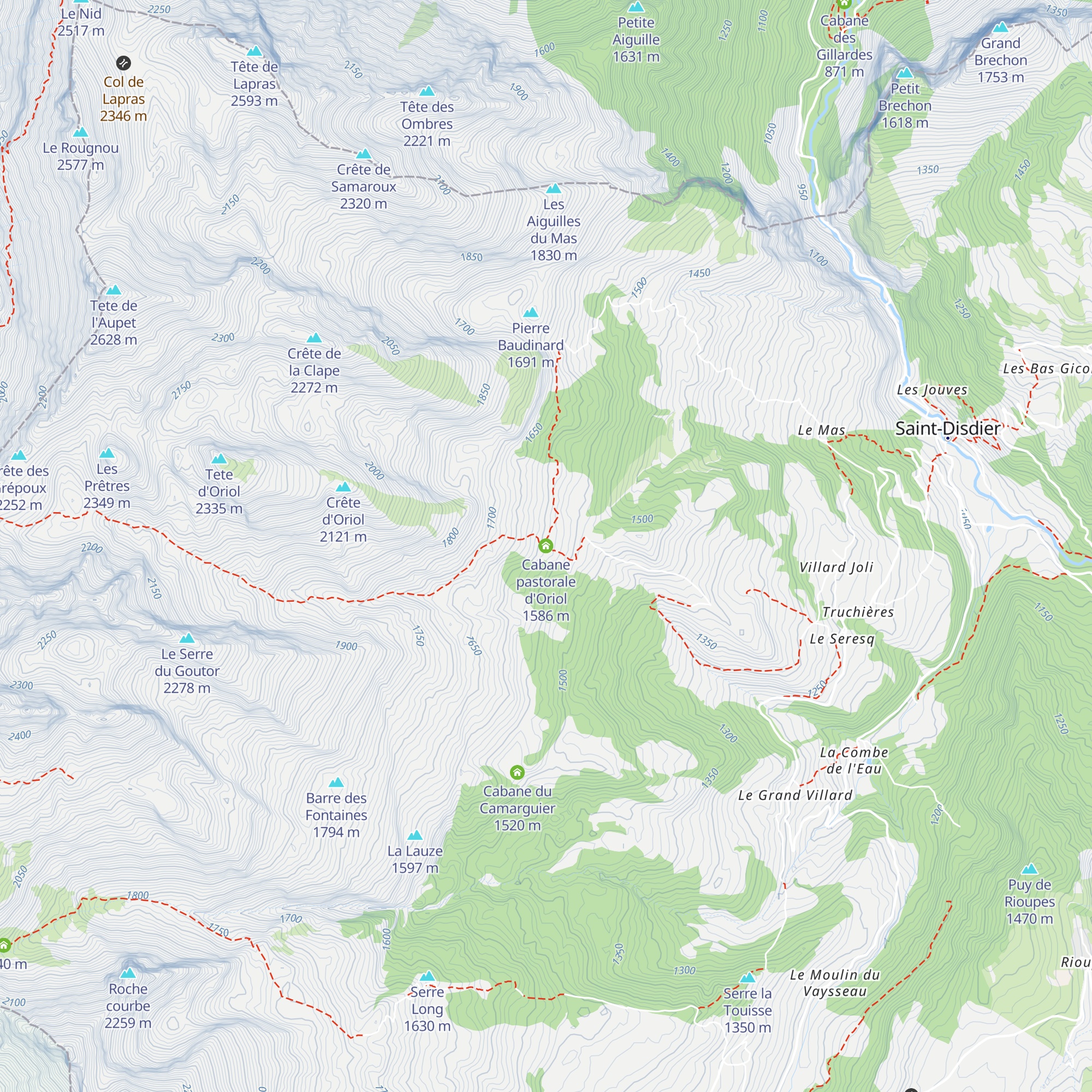 Cabane pastorale d'Oriol map
