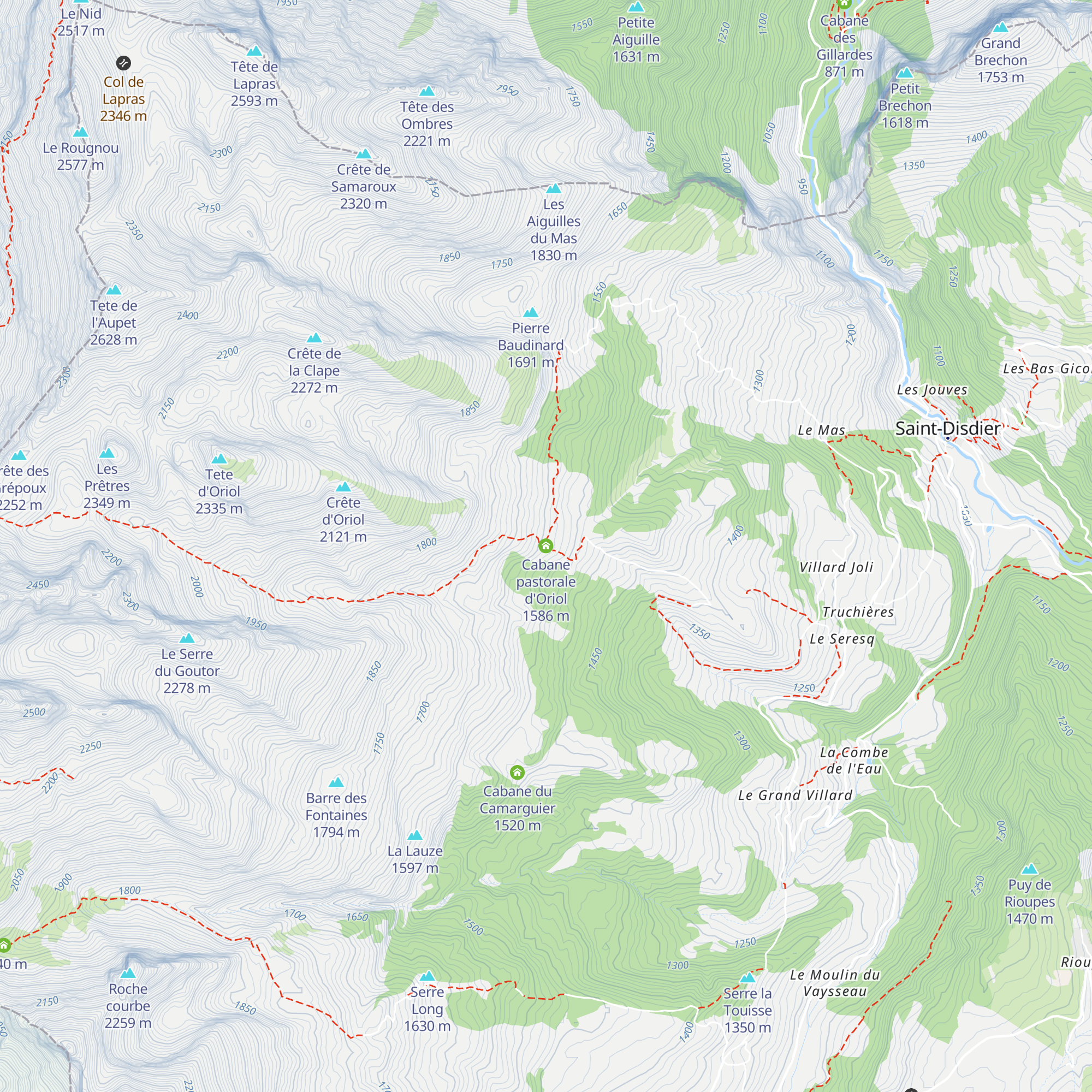 Cabane pastorale d'Oriol map