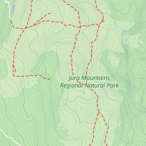 Map of Crêt de la Goutte