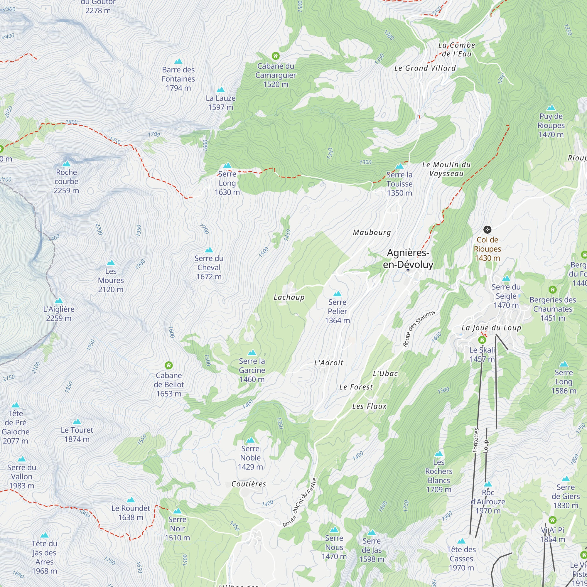 Le Rocher Rond map