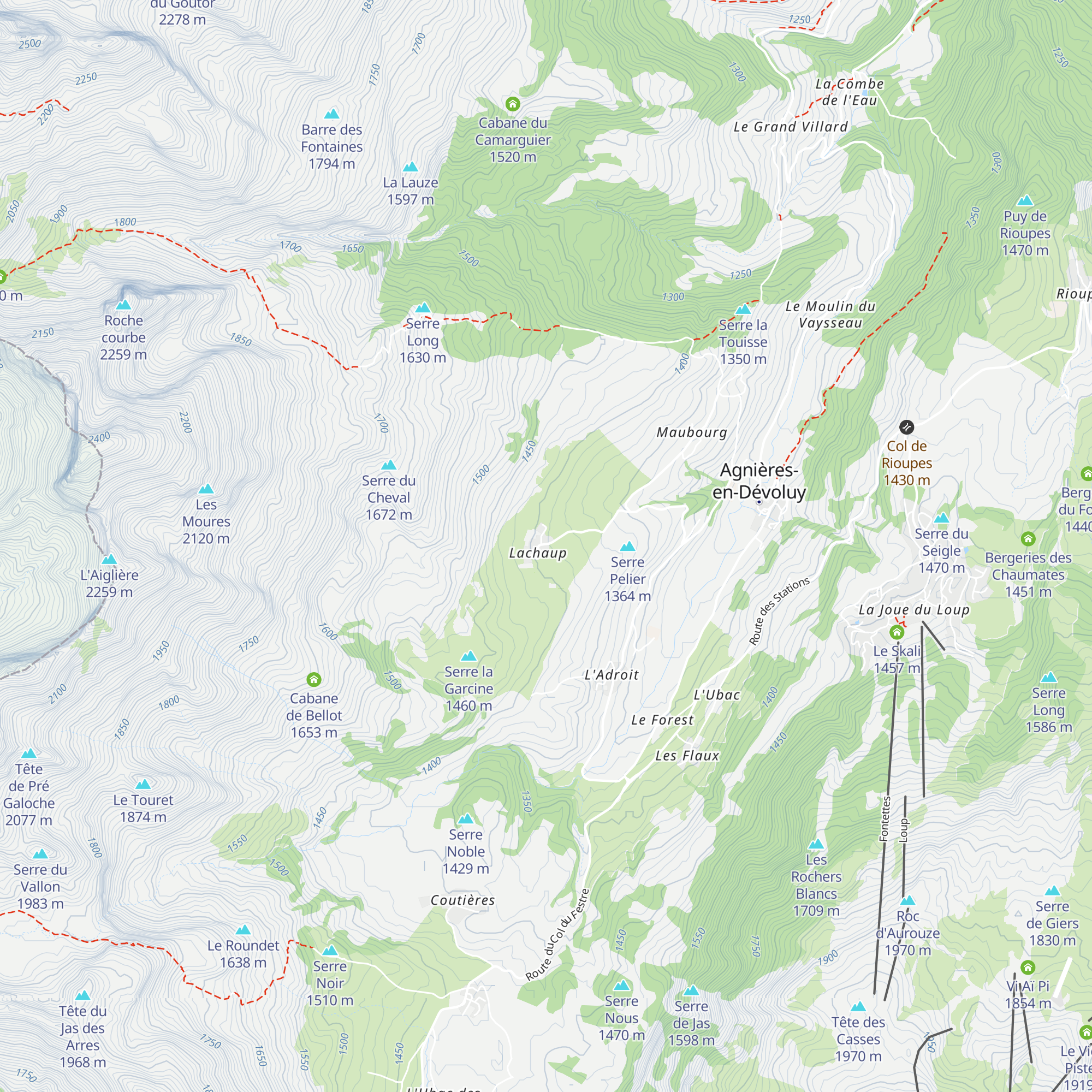 Le Rocher Rond map