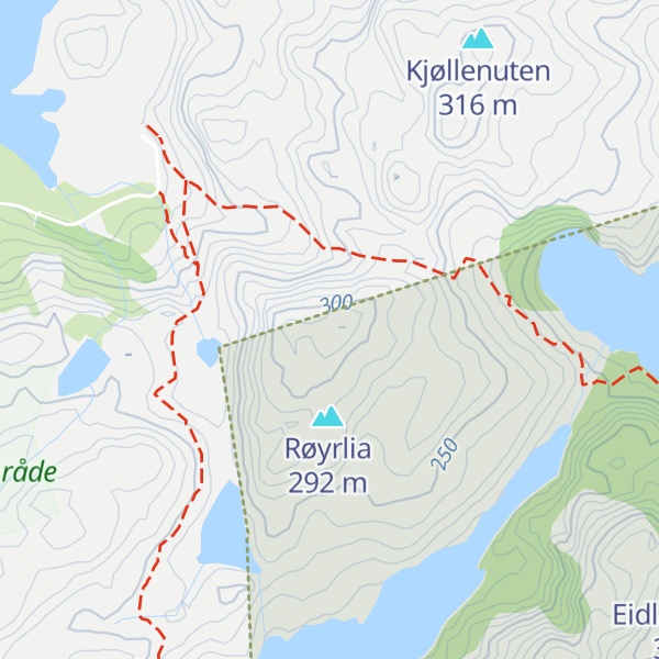 Map of Skogafjellet