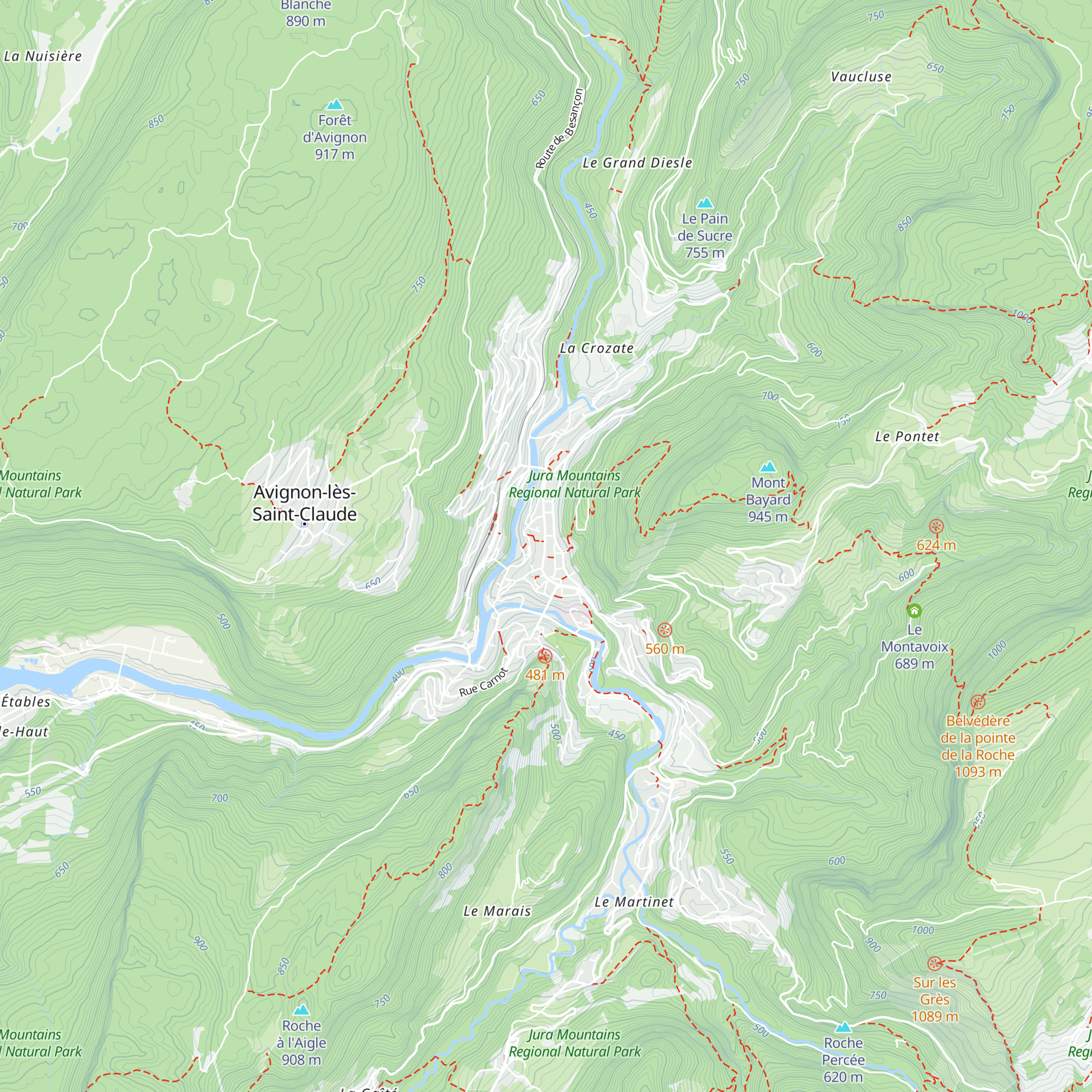 Point Information Jeunesse map