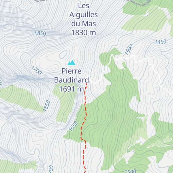 Map of Pierre Baudinard