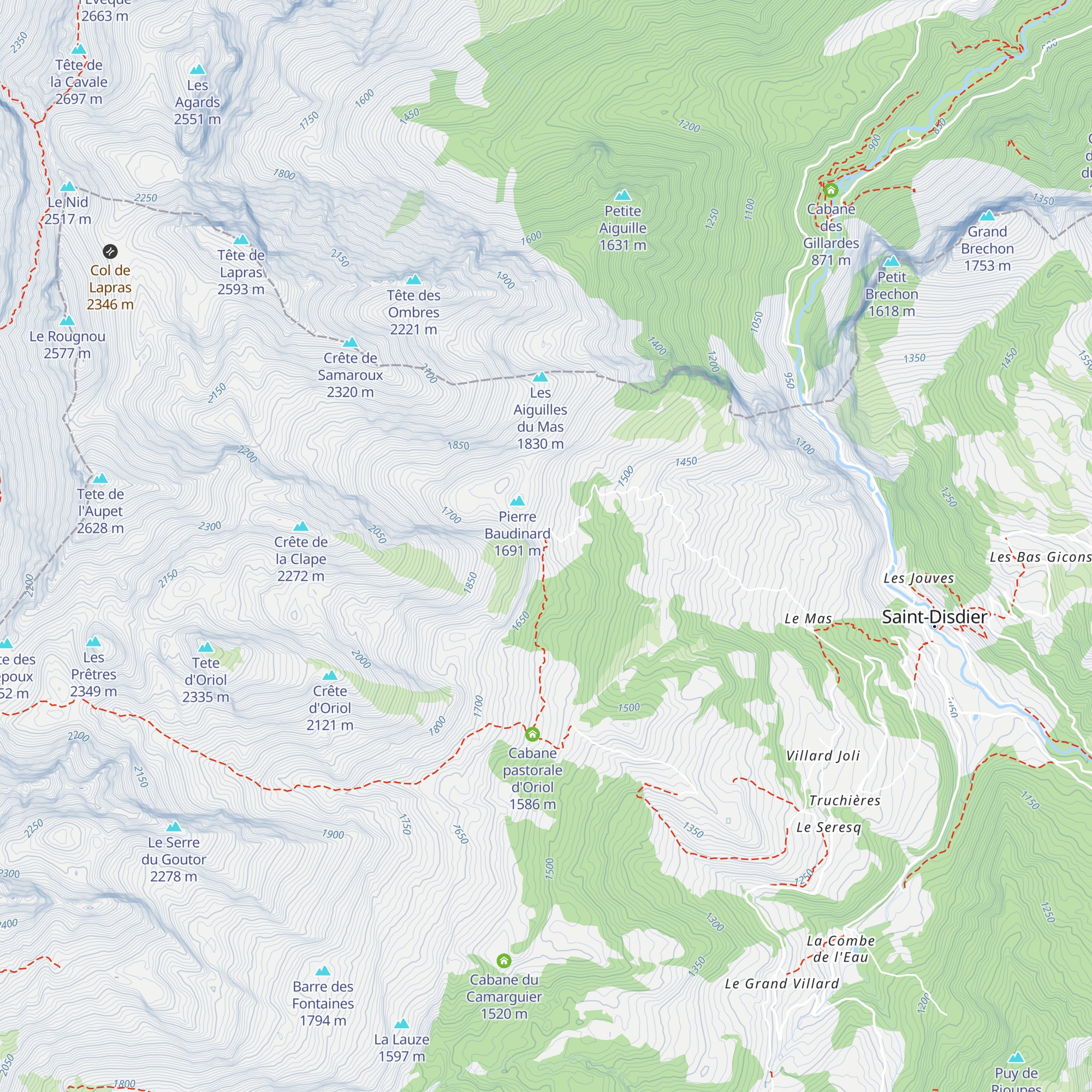 Pierre Baudinard map