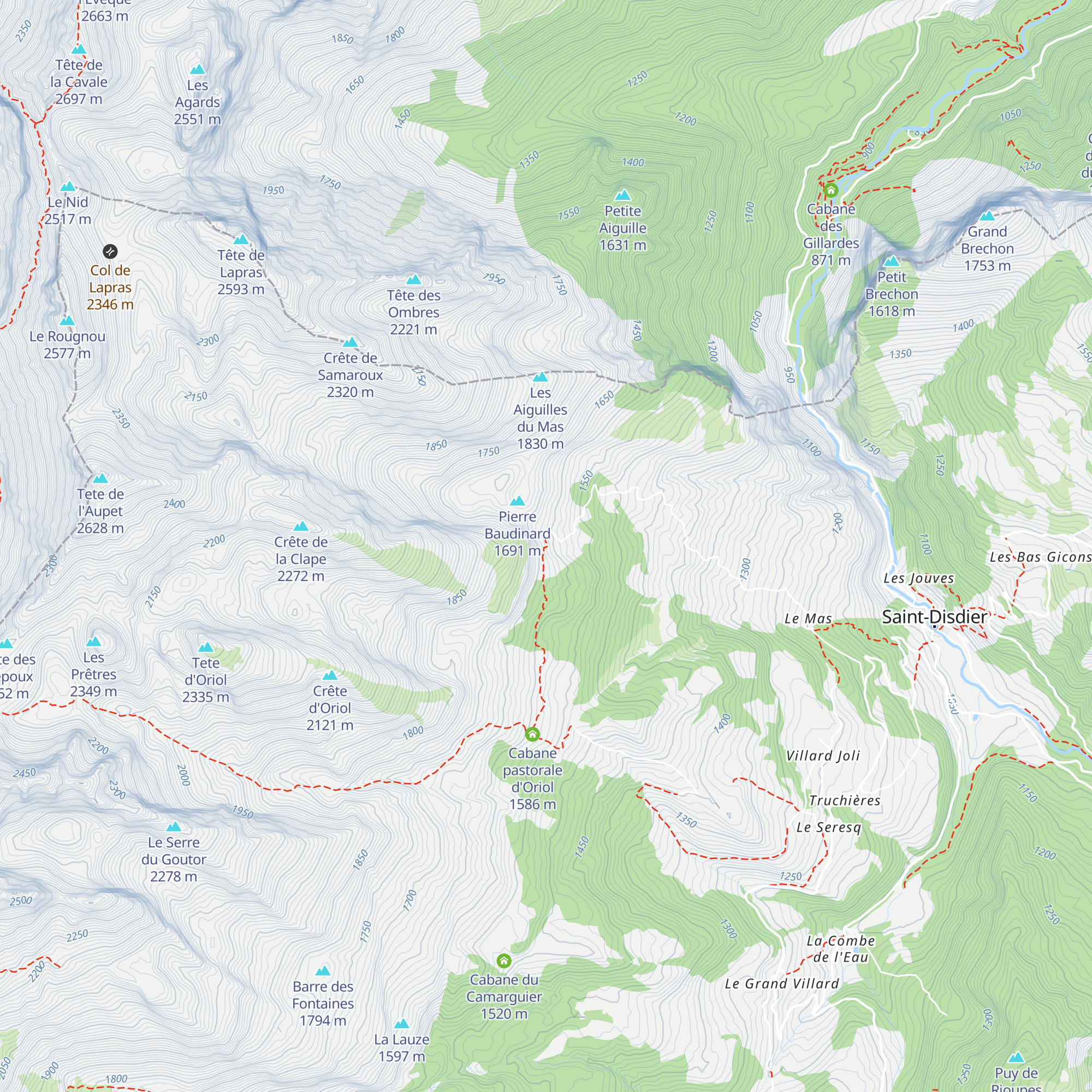 Pierre Baudinard map