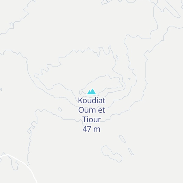 Map of Koudiat Oum et Tiour