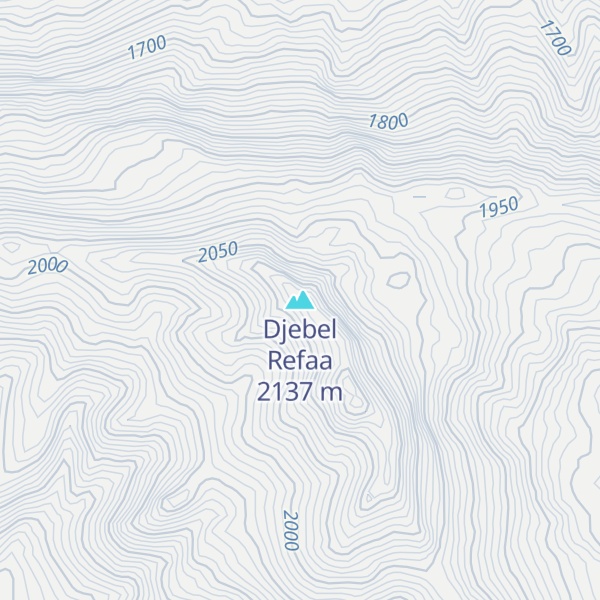 Map of Djebel Refaa