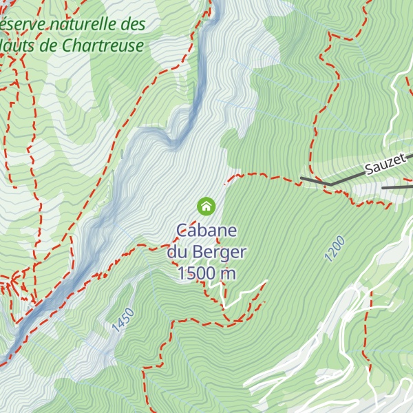Map of Cabane du Berger