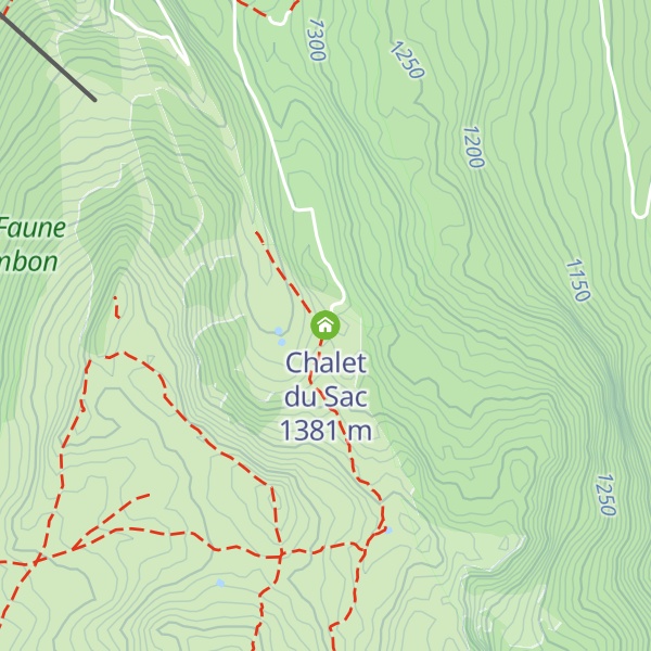 Map of Chalet du Sac