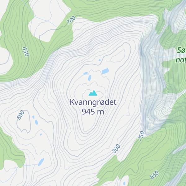 Map of Kvanngrødet