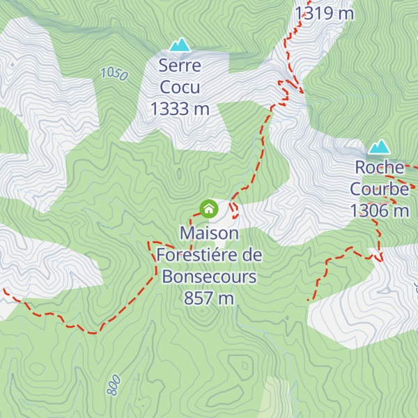 Map of Maison Forestiére de Bonsecours