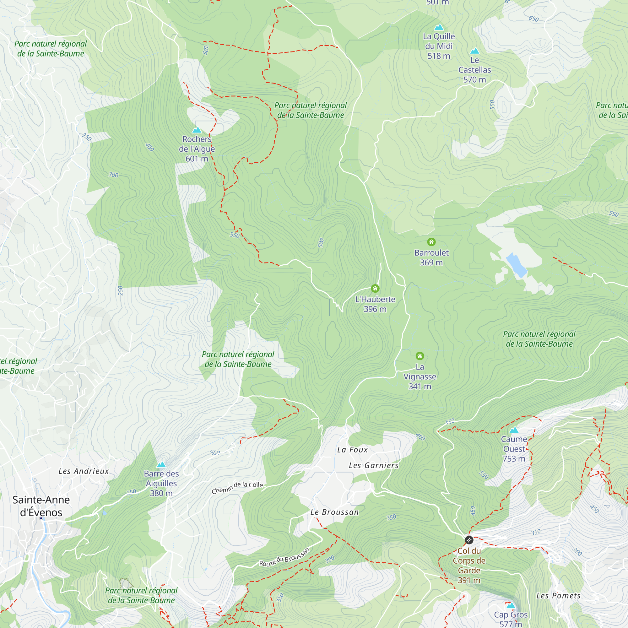 La Piosine map
