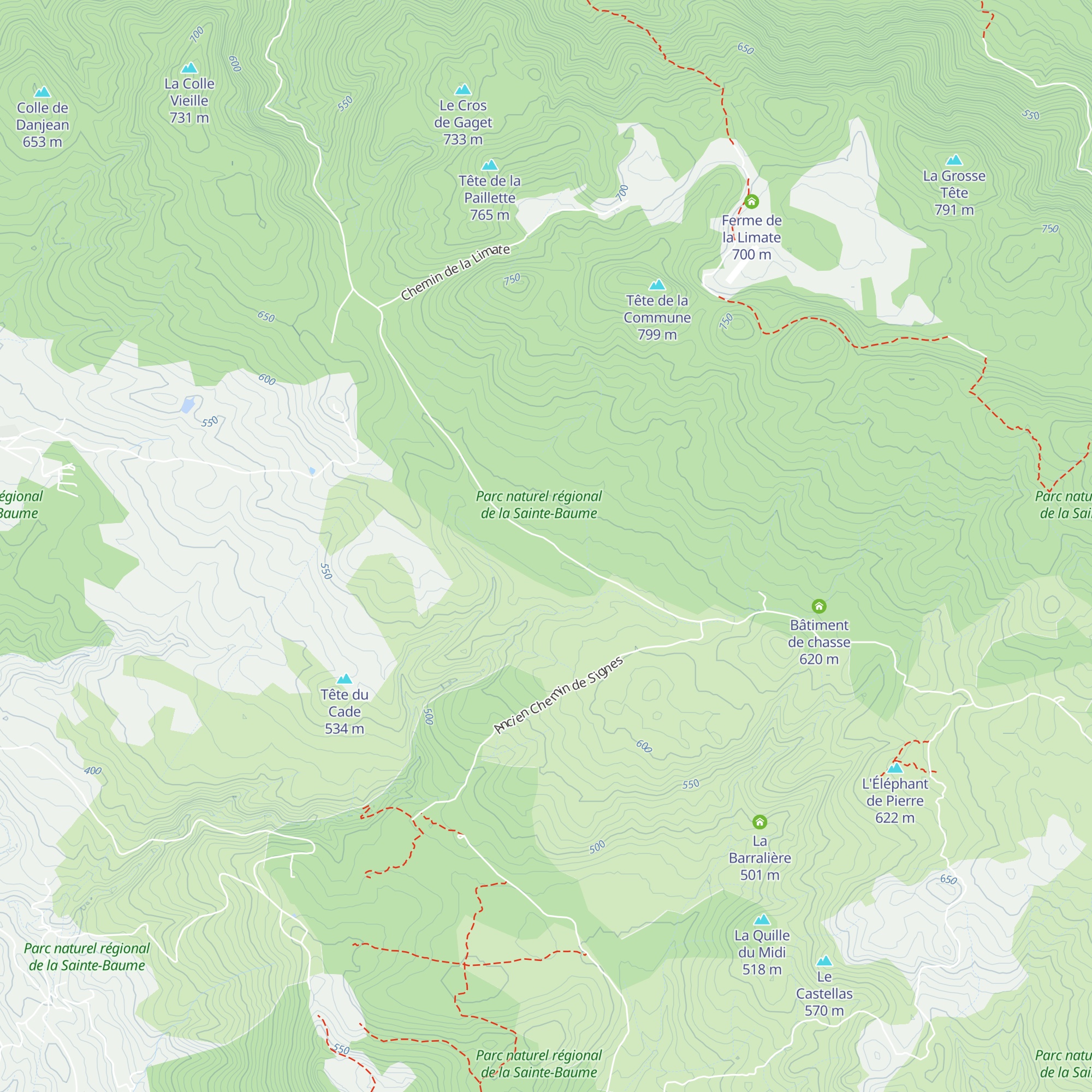 La Daumasse Nord map