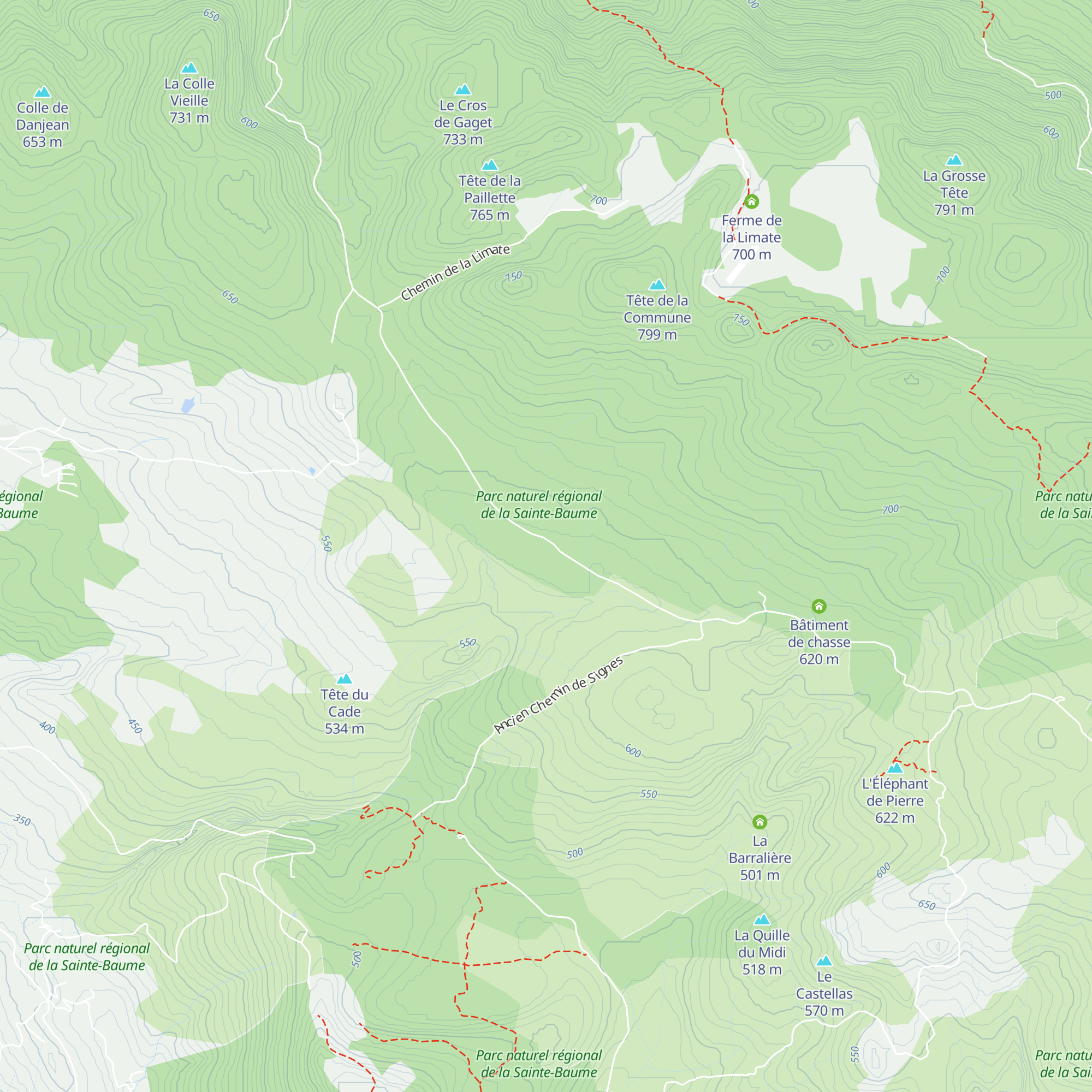 La Daumasse Nord map