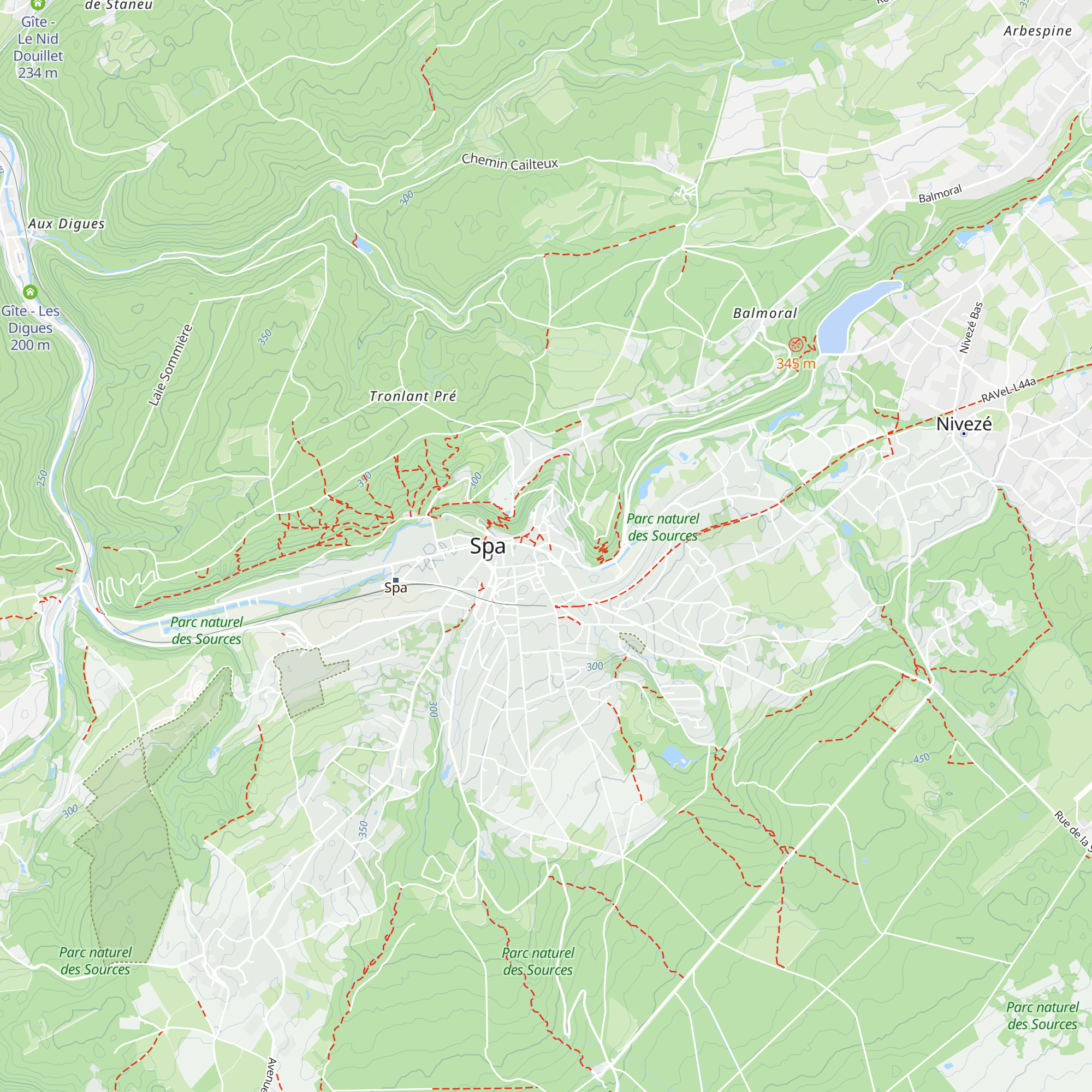 Maison du Tourisme de Spa - Hautes Fagnes - Ardennes map