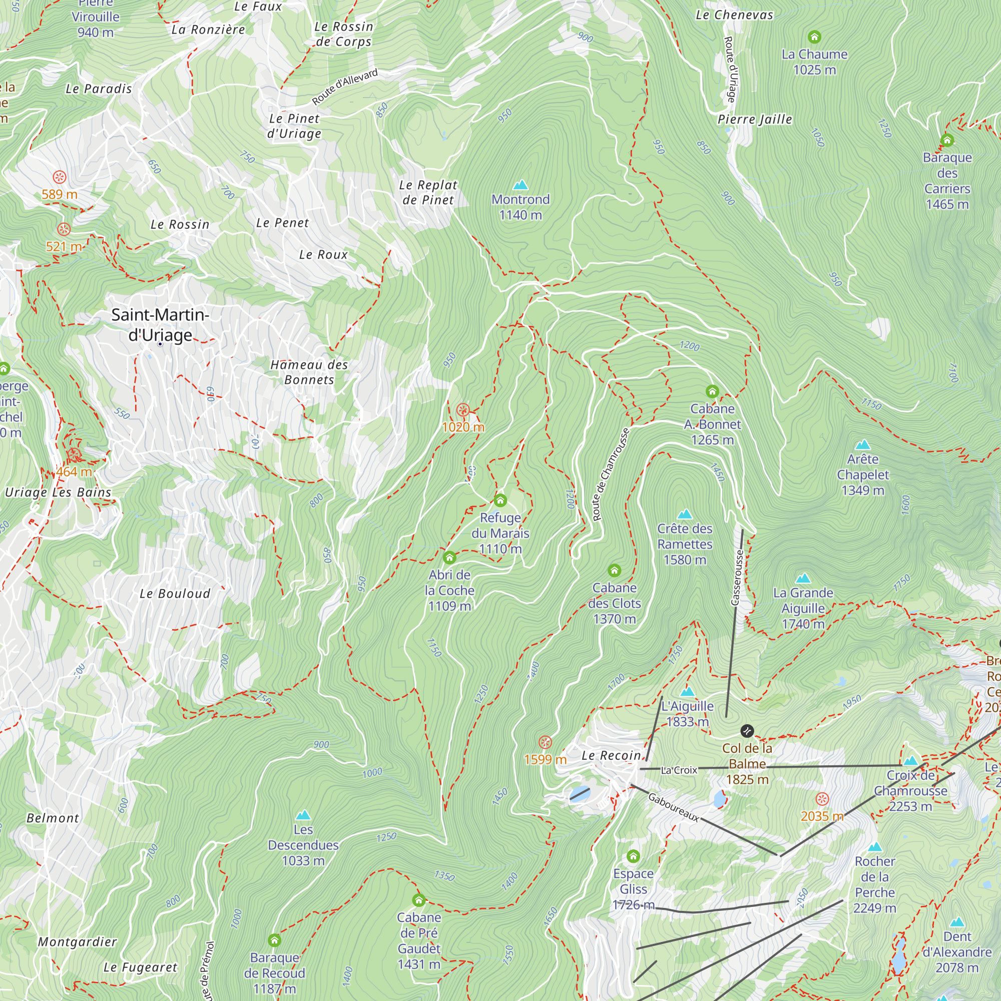 Refuge du Marais map