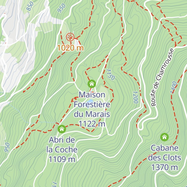 Map of Refuge du Marais