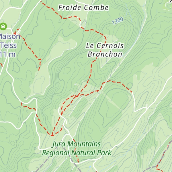 Map of Crêt du Nerbier