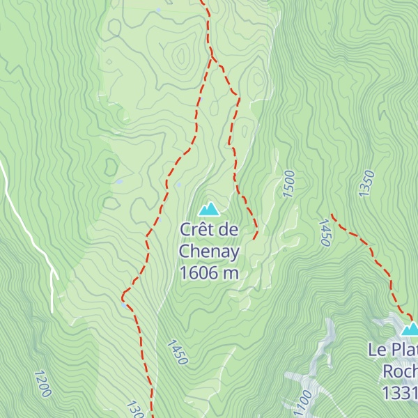 Map of Crêt de Chenay