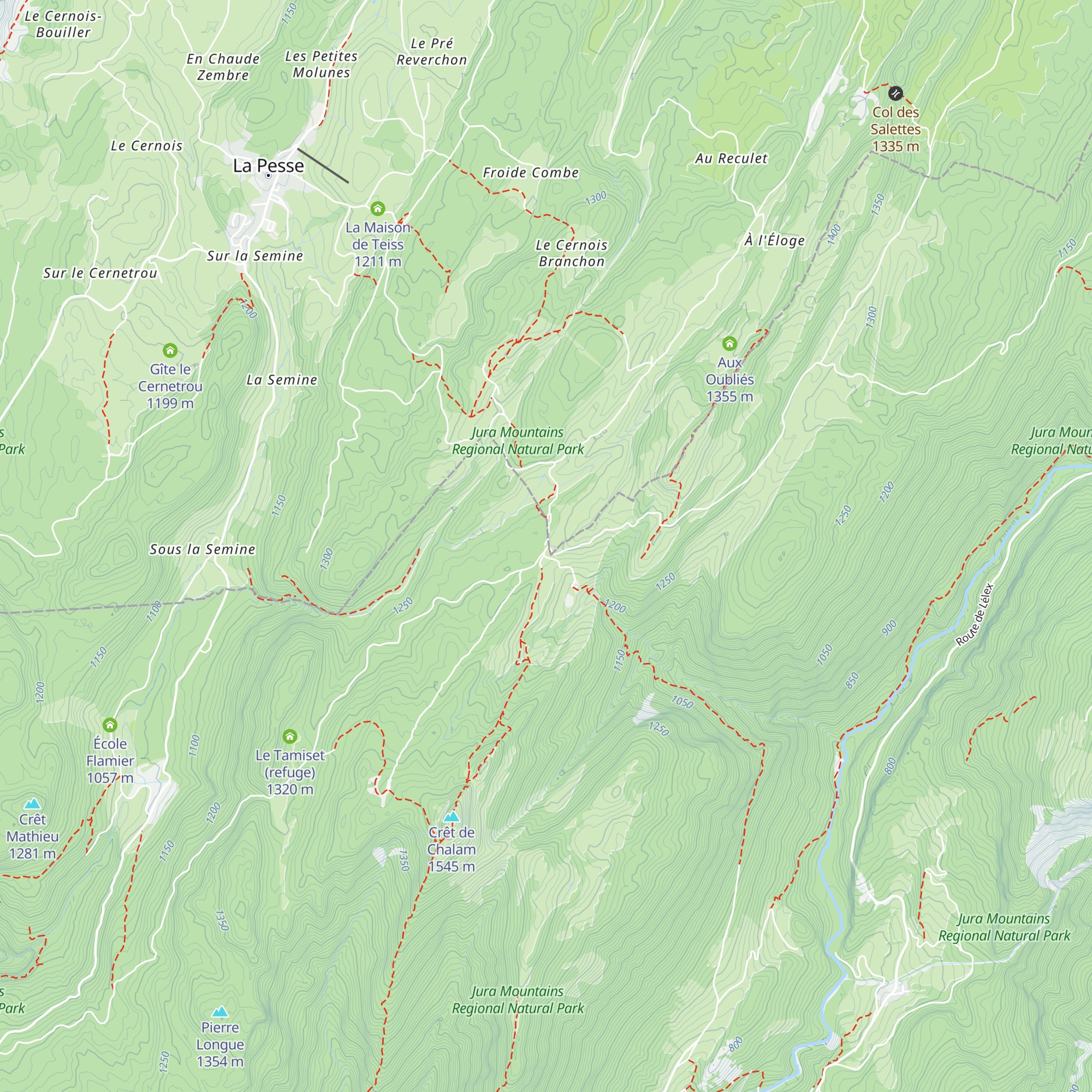 Chalet Romans-Petit map
