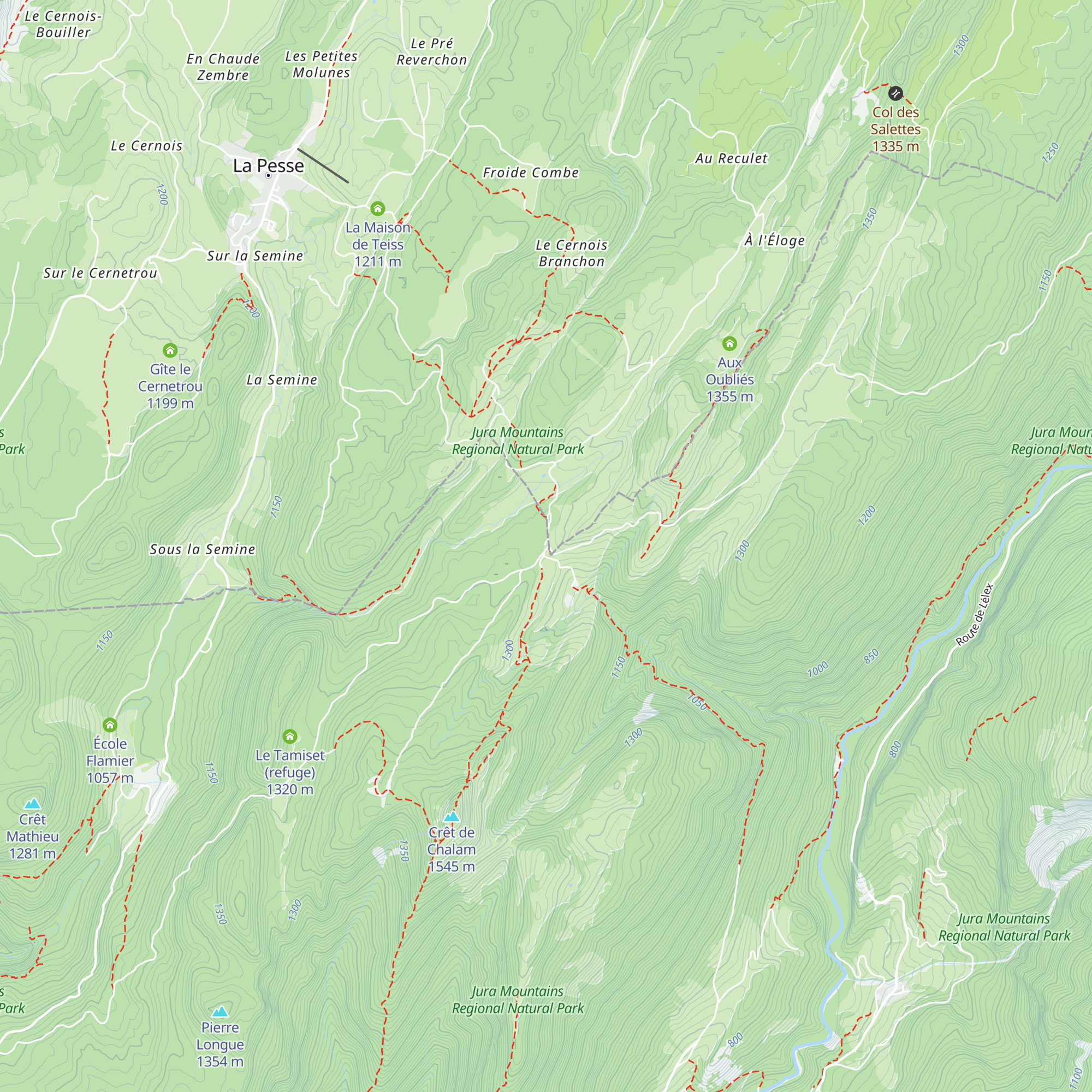 Chalet Romans-Petit map