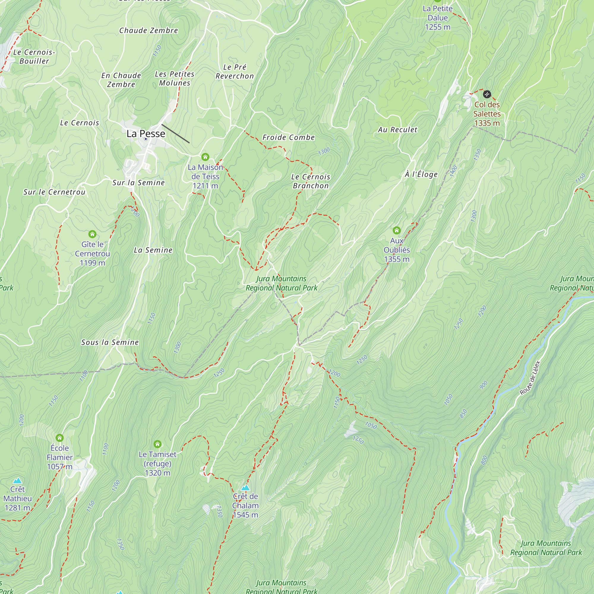 Refuge du Berbois map