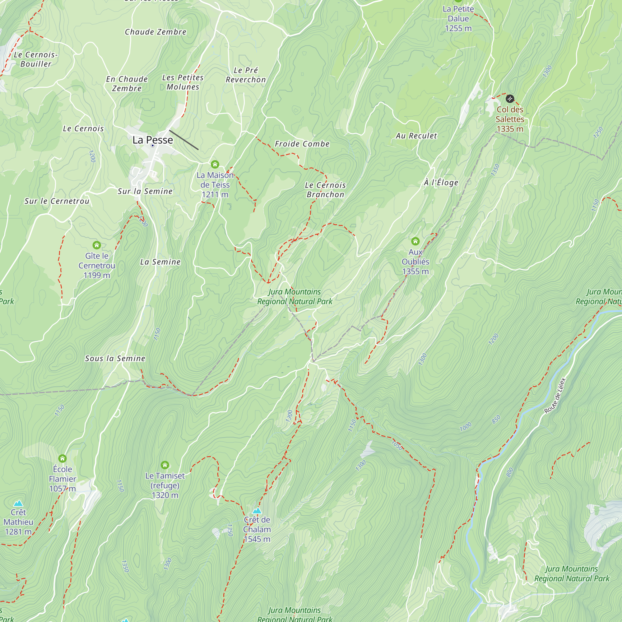Refuge du Berbois map