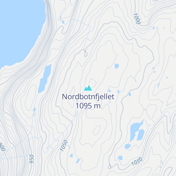 Map of Nordbotnfjellet