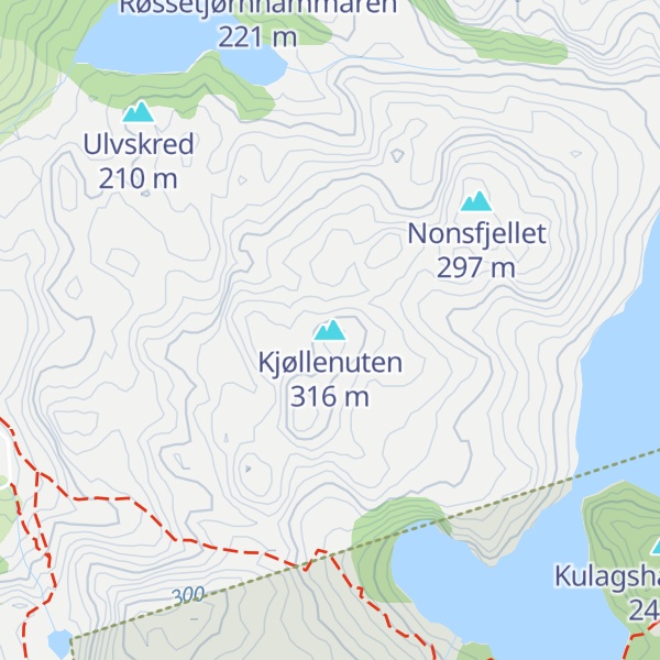 Map of Kjøllenuten
