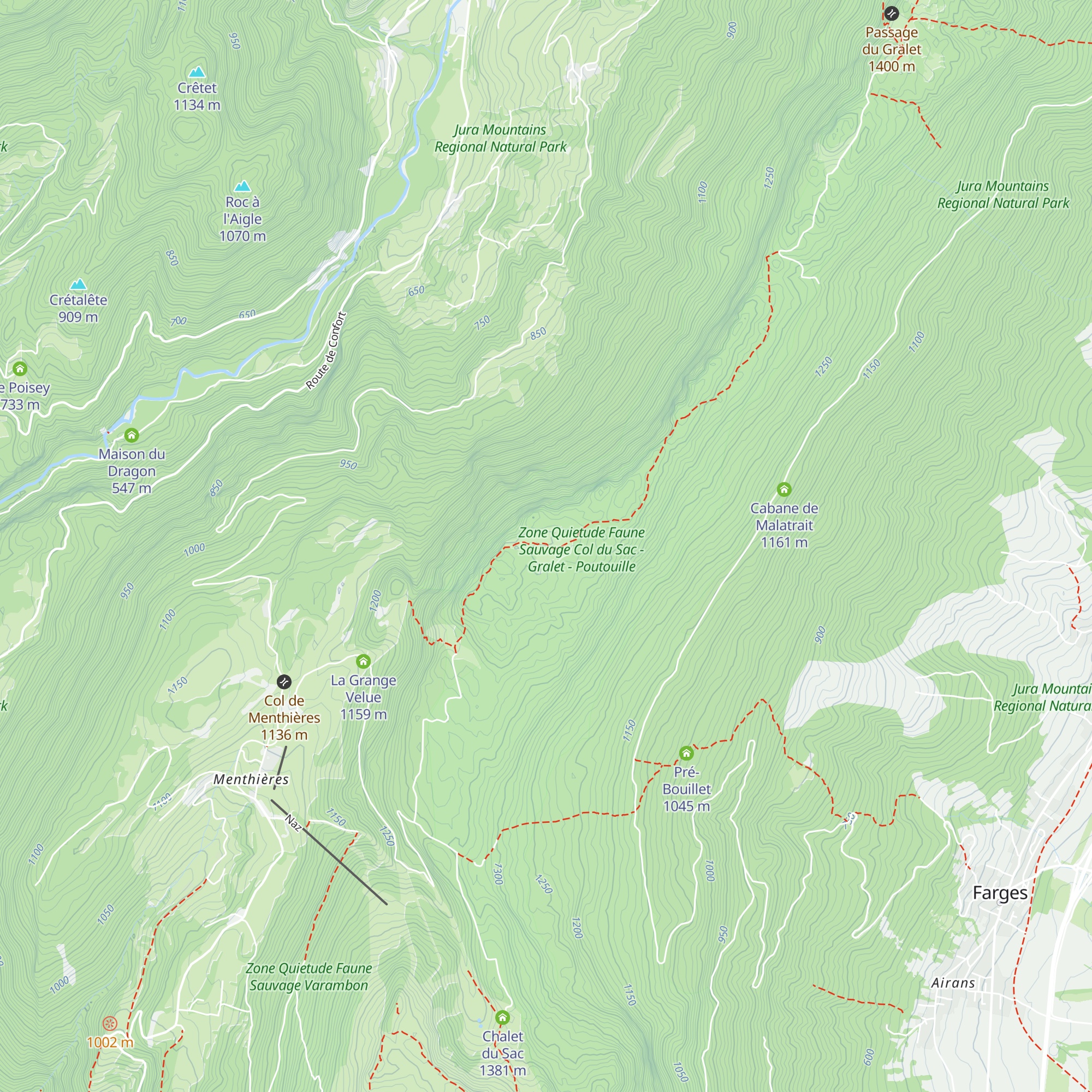 La Poutouille map