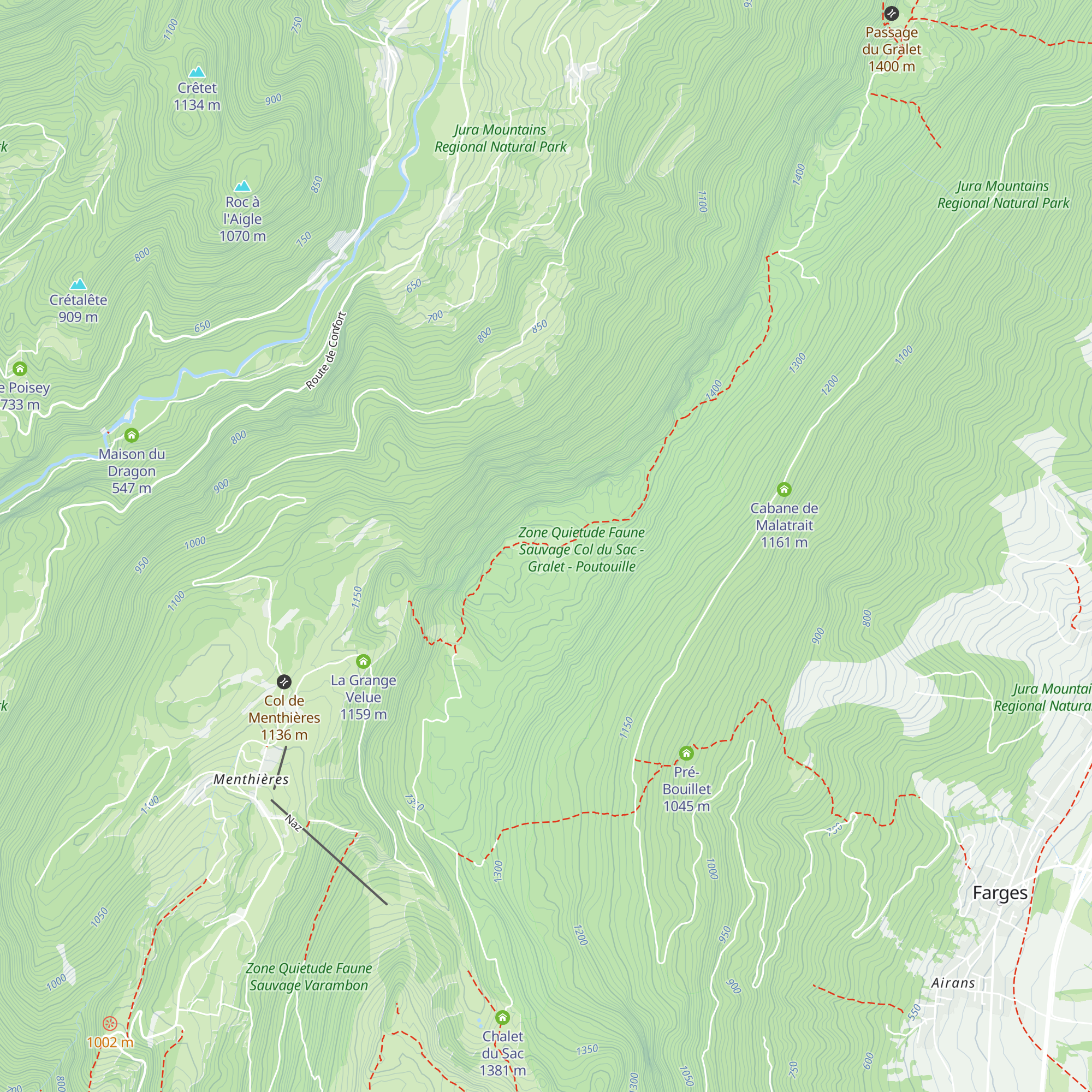 La Poutouille map
