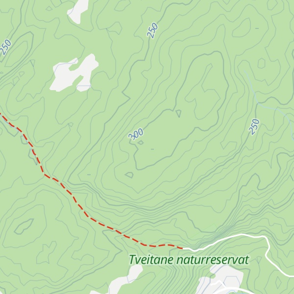 Map of Hjortlandshovda