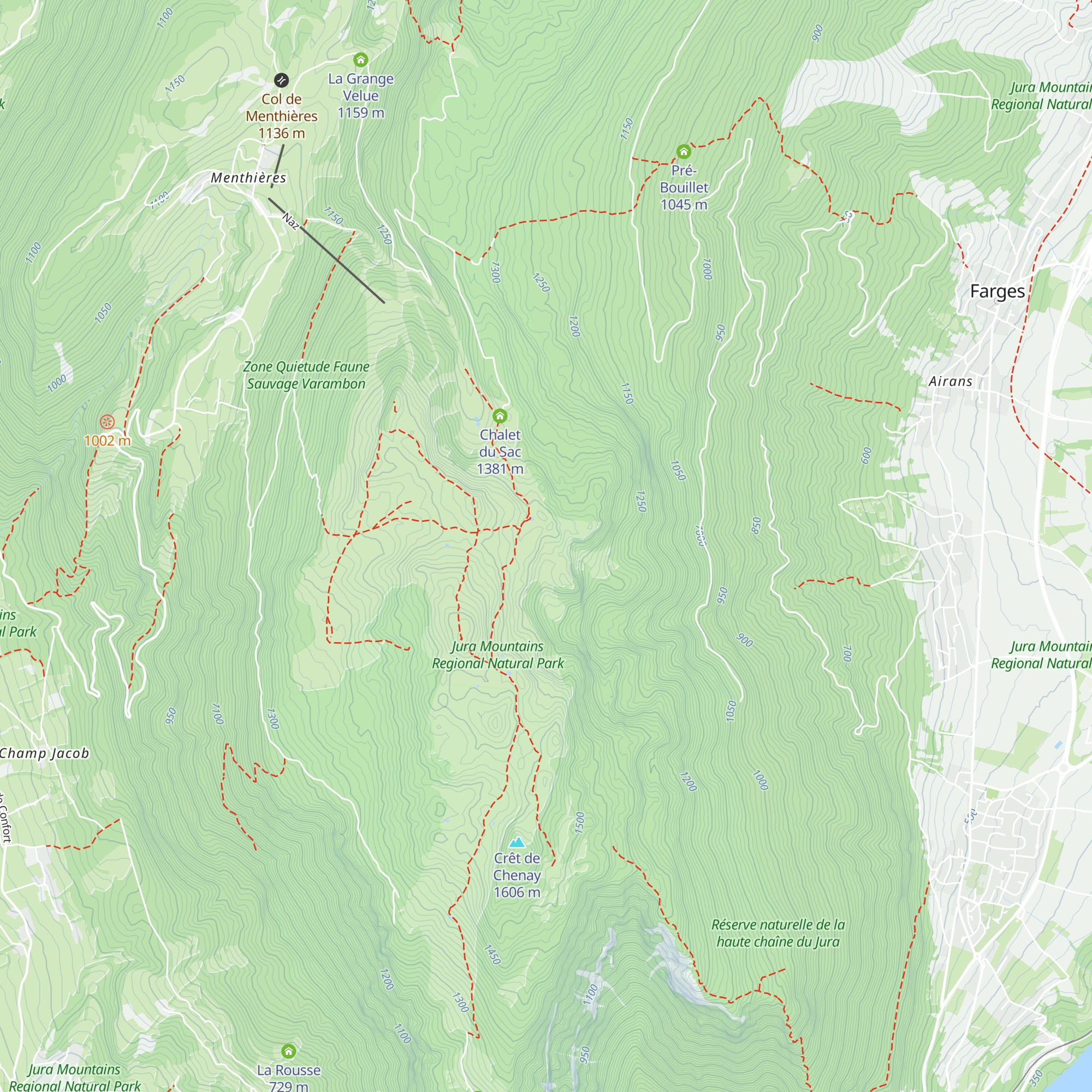Chalet d'Écorans map