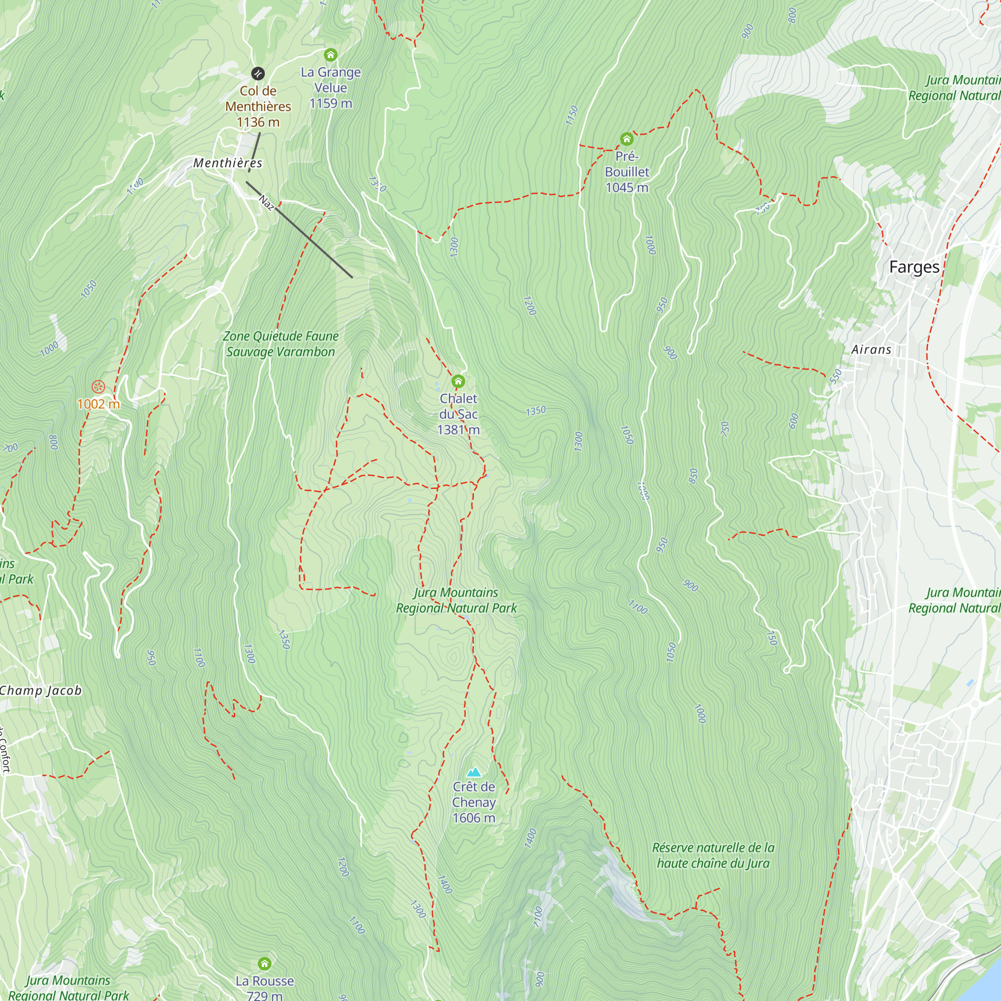 Chalet d'Écorans map