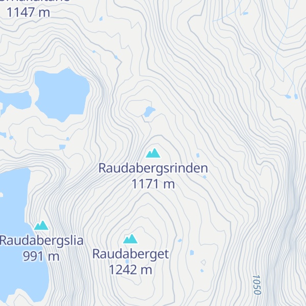 Map of Raudabergsrinden