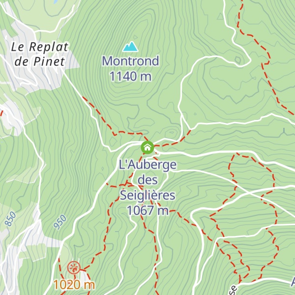 Map of L'Auberge des Seiglières