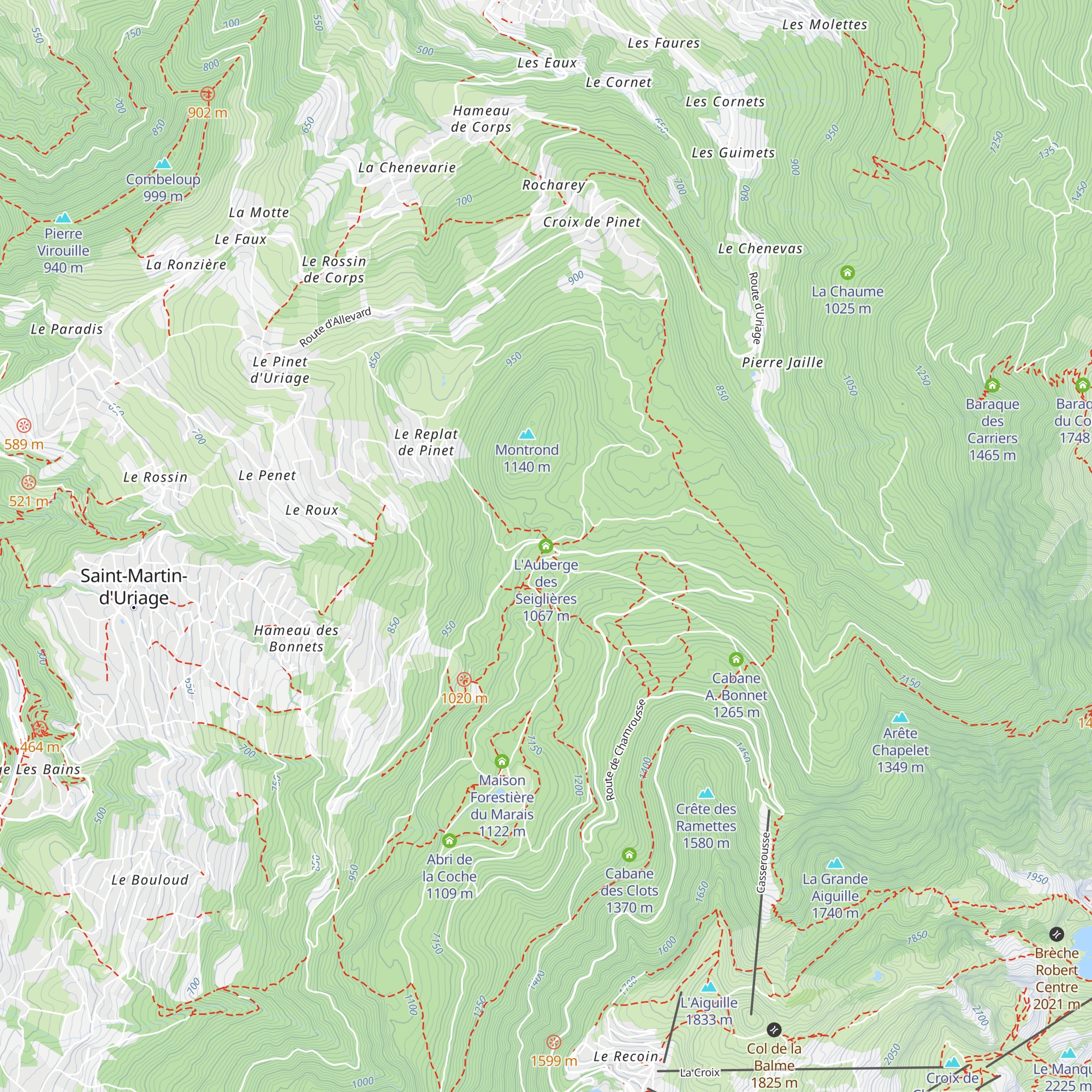 L'Auberge des Seiglières map