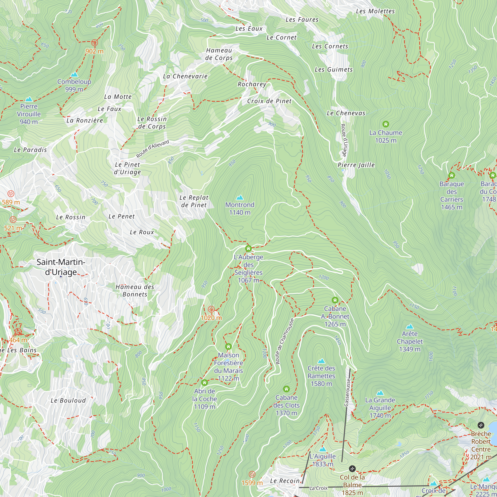 L'Auberge des Seiglières map