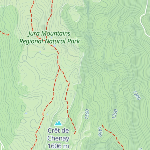 Map of Crêt du Miroir