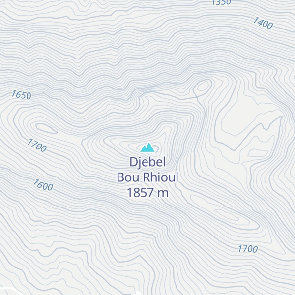 Map of Djebel Bou Rhioul