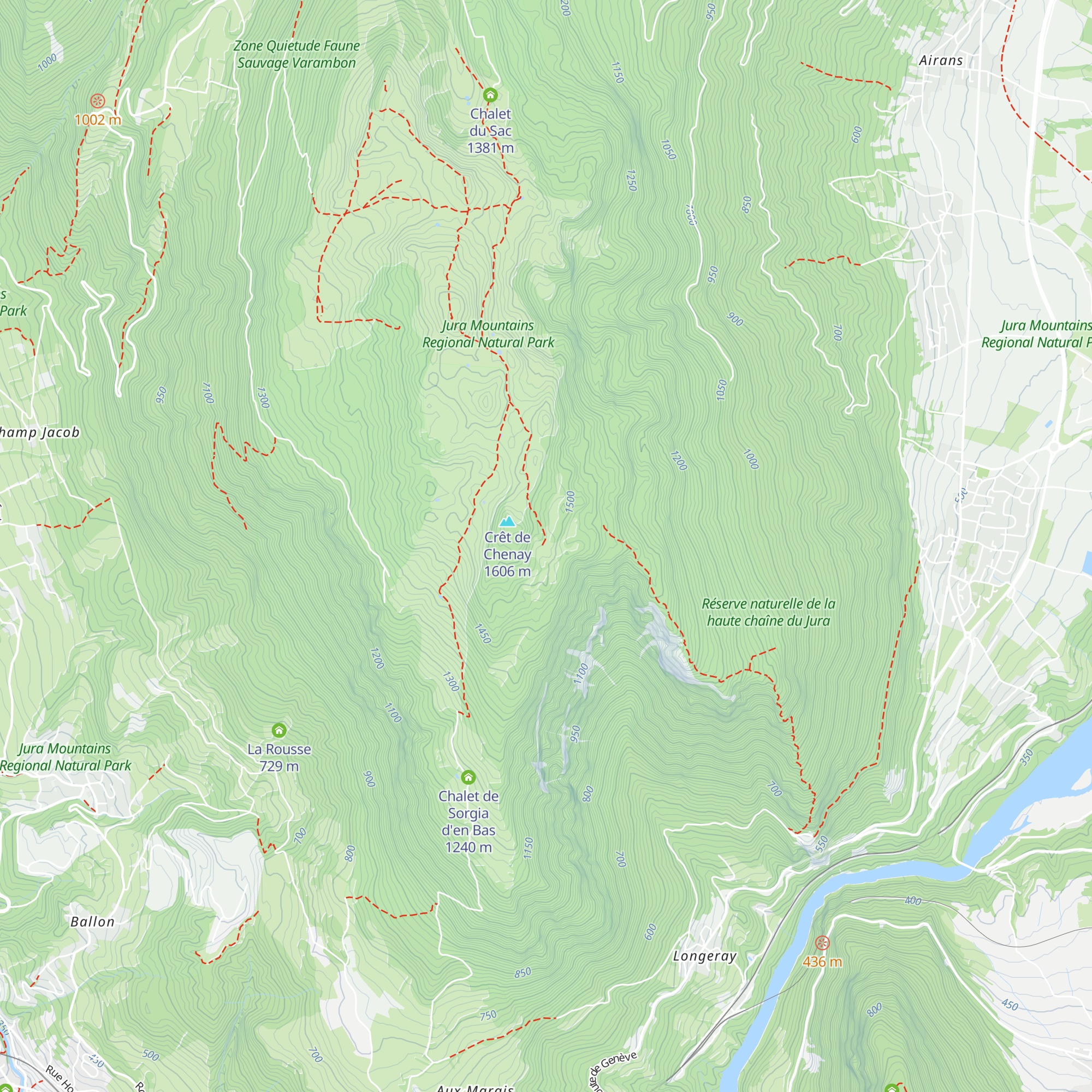 Chalet Bizot map