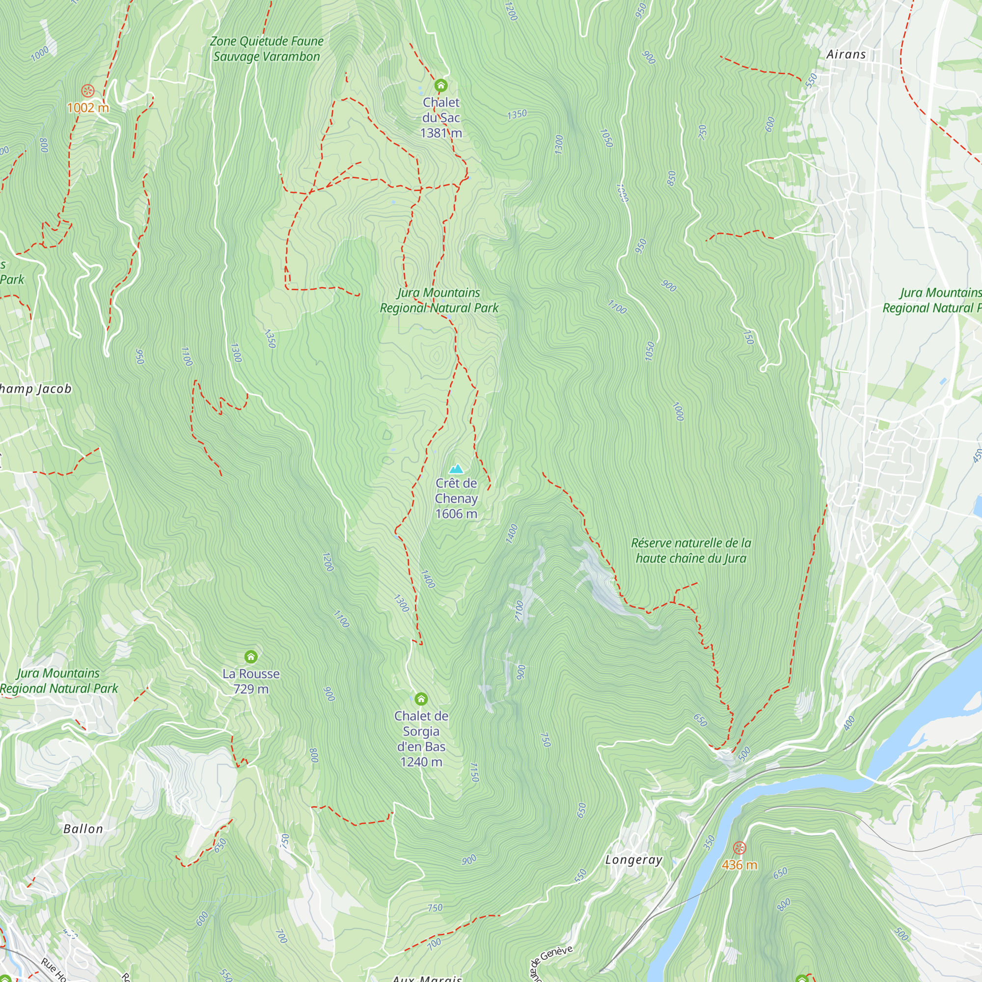 Chalet Bizot map