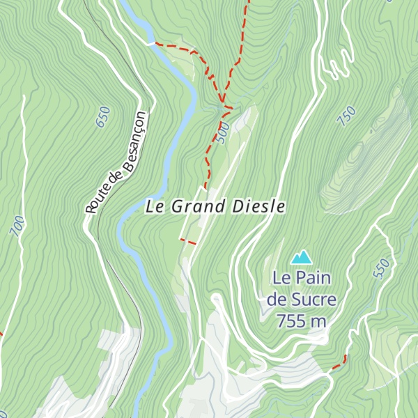 Map of Gîte de la Ferme de Diesles